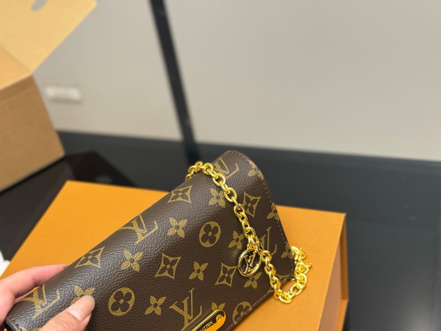 LV Satchel Wallet