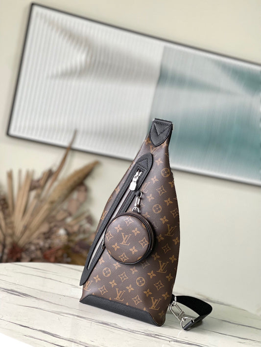 LV Duo Sling Bag (BROWN)