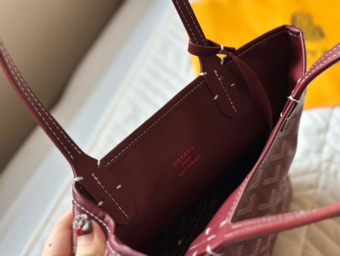 Goyard- Goyardine Anjou Mini set with wallet (Red)