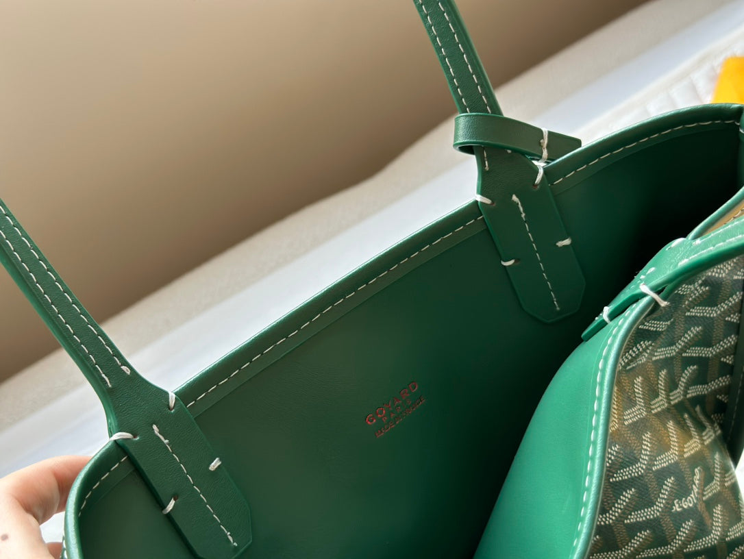 Goyard- Goyardine Anjou Mini set with wallet (Green)