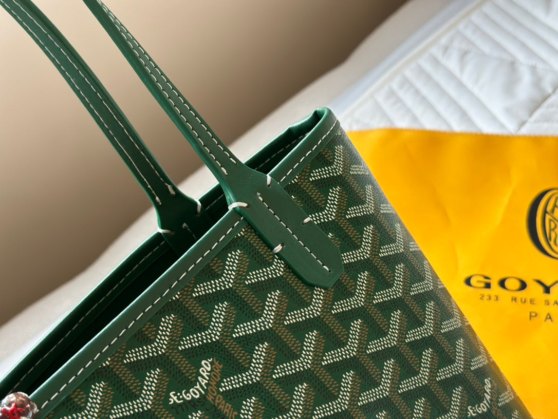 Goyard- Goyardine Anjou Mini set with wallet (Green)