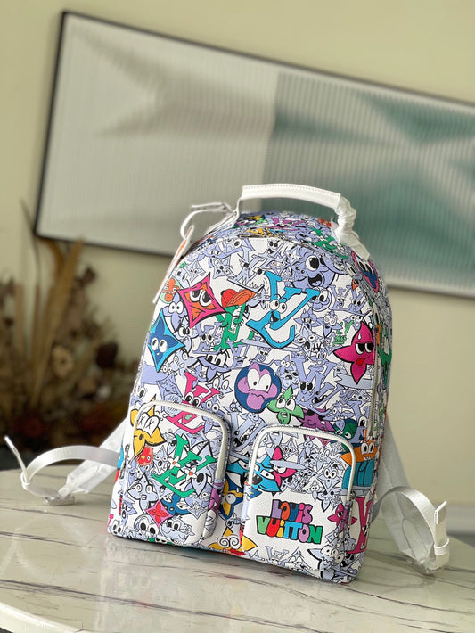 Coated Canvas Multipocket LV bagpack