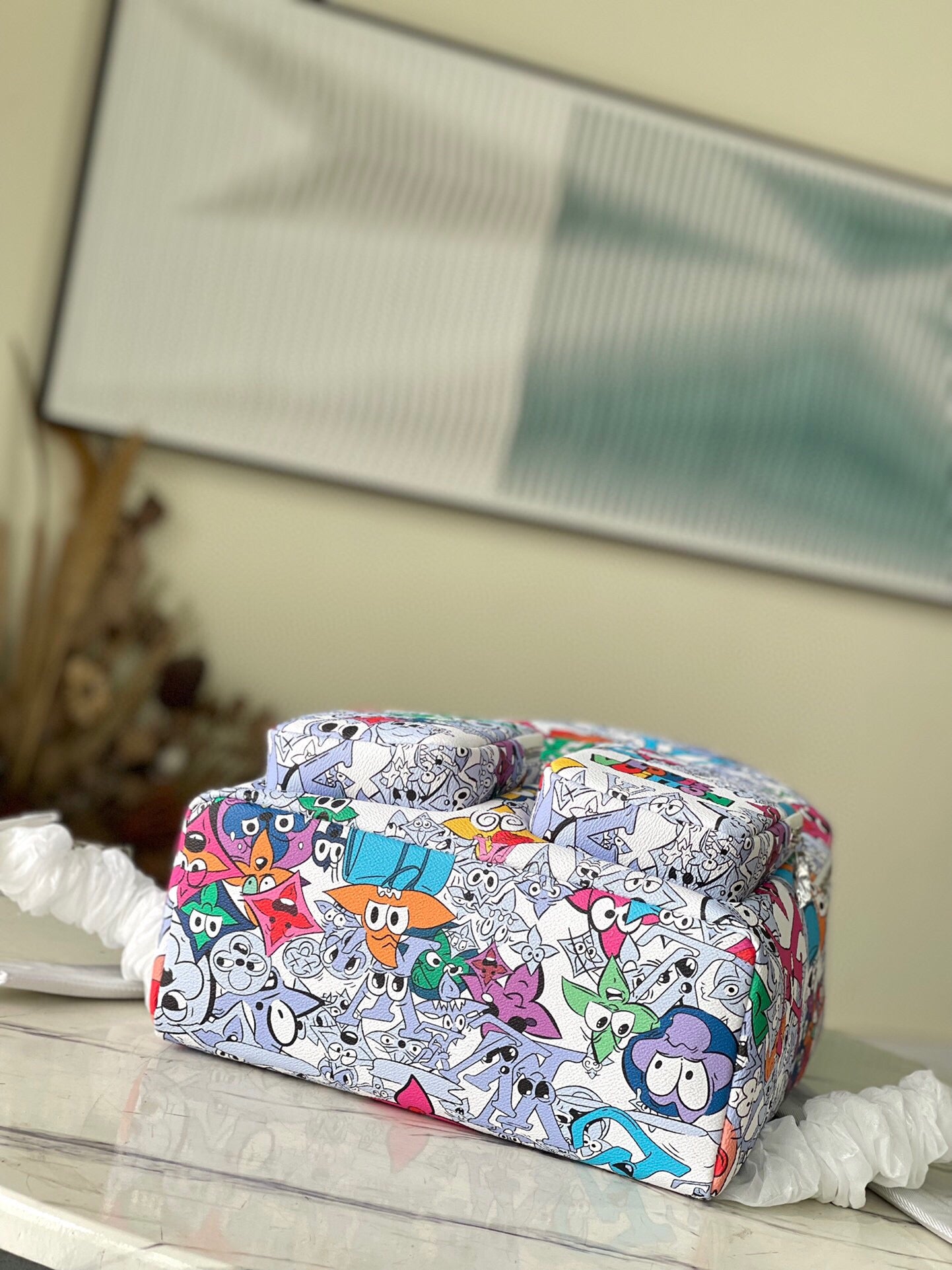 Coated Canvas Multipocket LV bagpack
