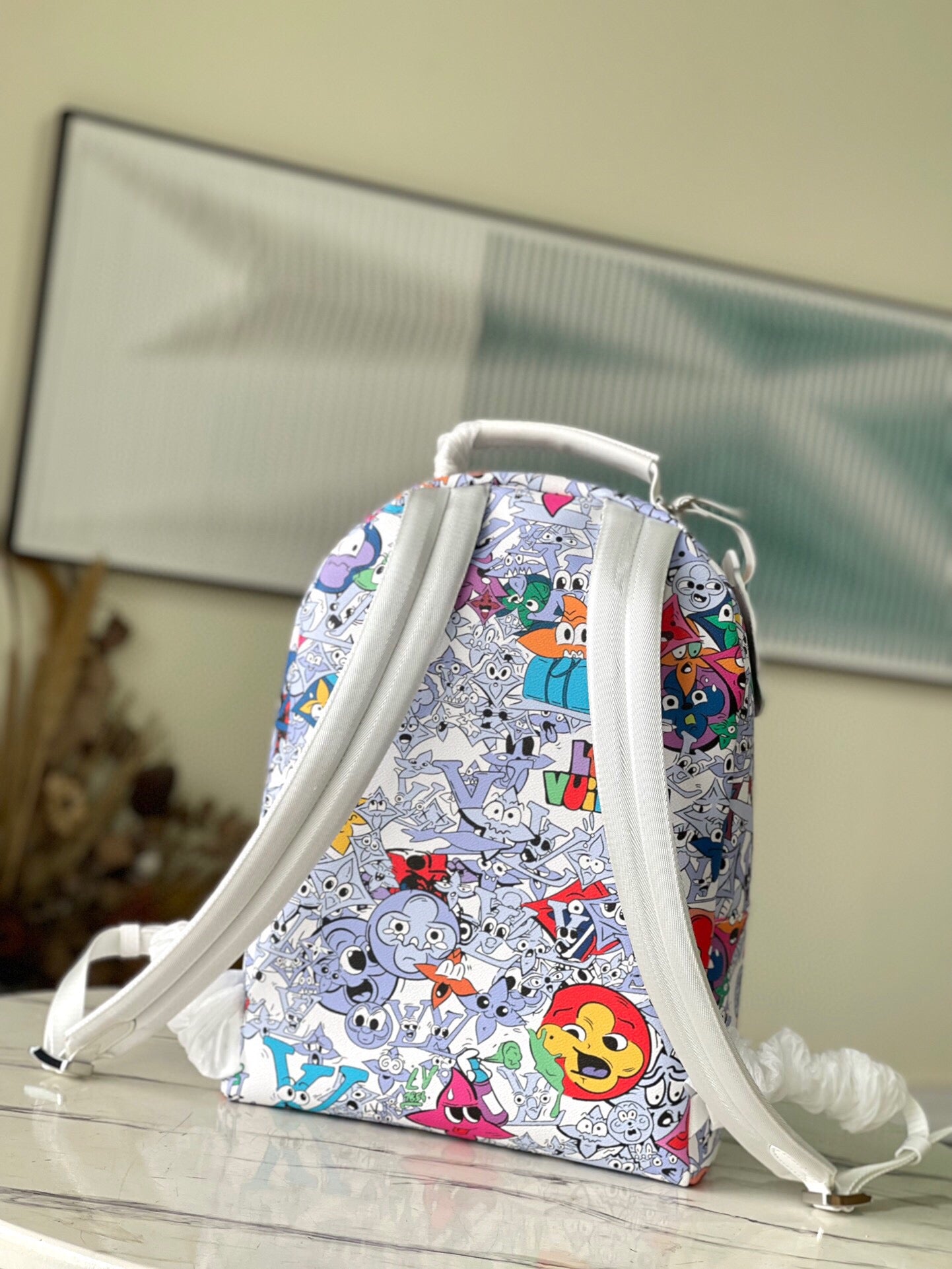 Coated Canvas Multipocket LV bagpack