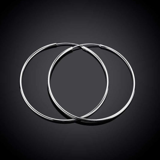 925 Sterling Silver Hoop Earring