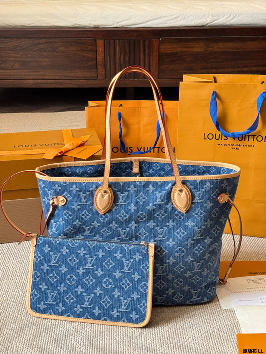 LV Denim Purse set