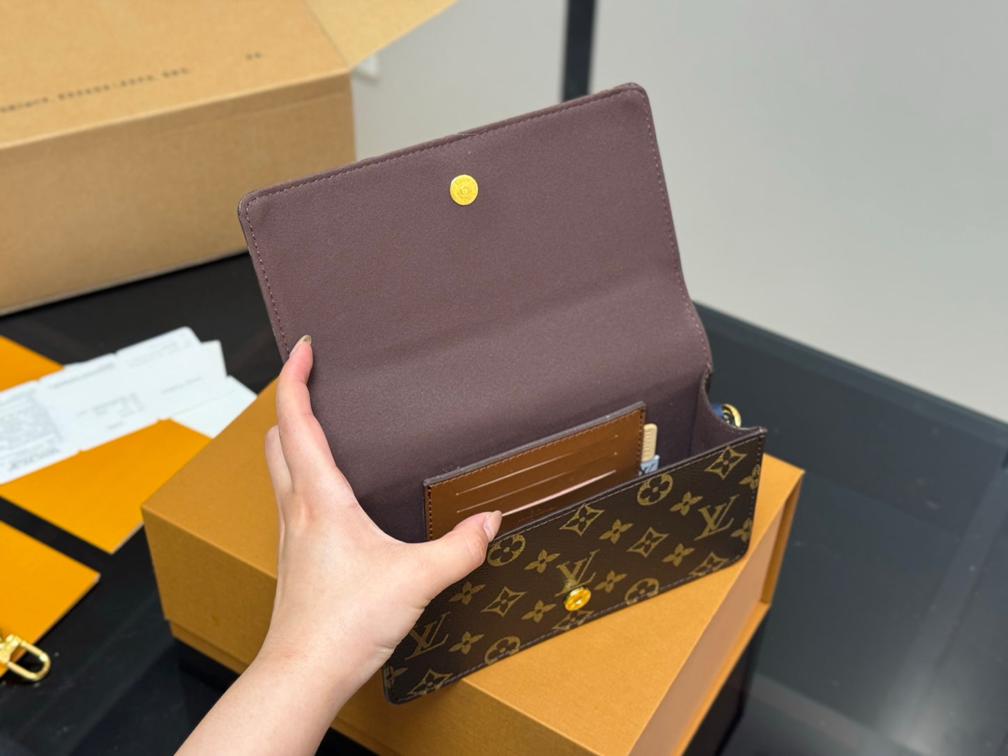 LV Satchel Wallet