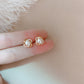 14k Gold Twist Luxury Stud Earring Pearl