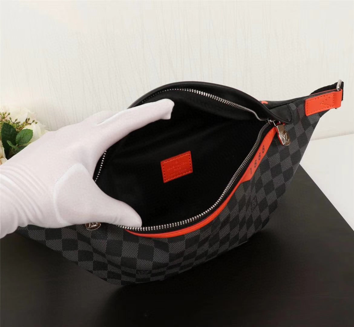 LV Checkered Fanny Pack